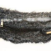 RM’s After Five Scarves in Black Plush Faux Fur