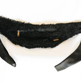 RM’s After Five Scarves in Black Plush Faux Fur