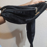 RM’s After Five Black Stretch Velvet Scarf