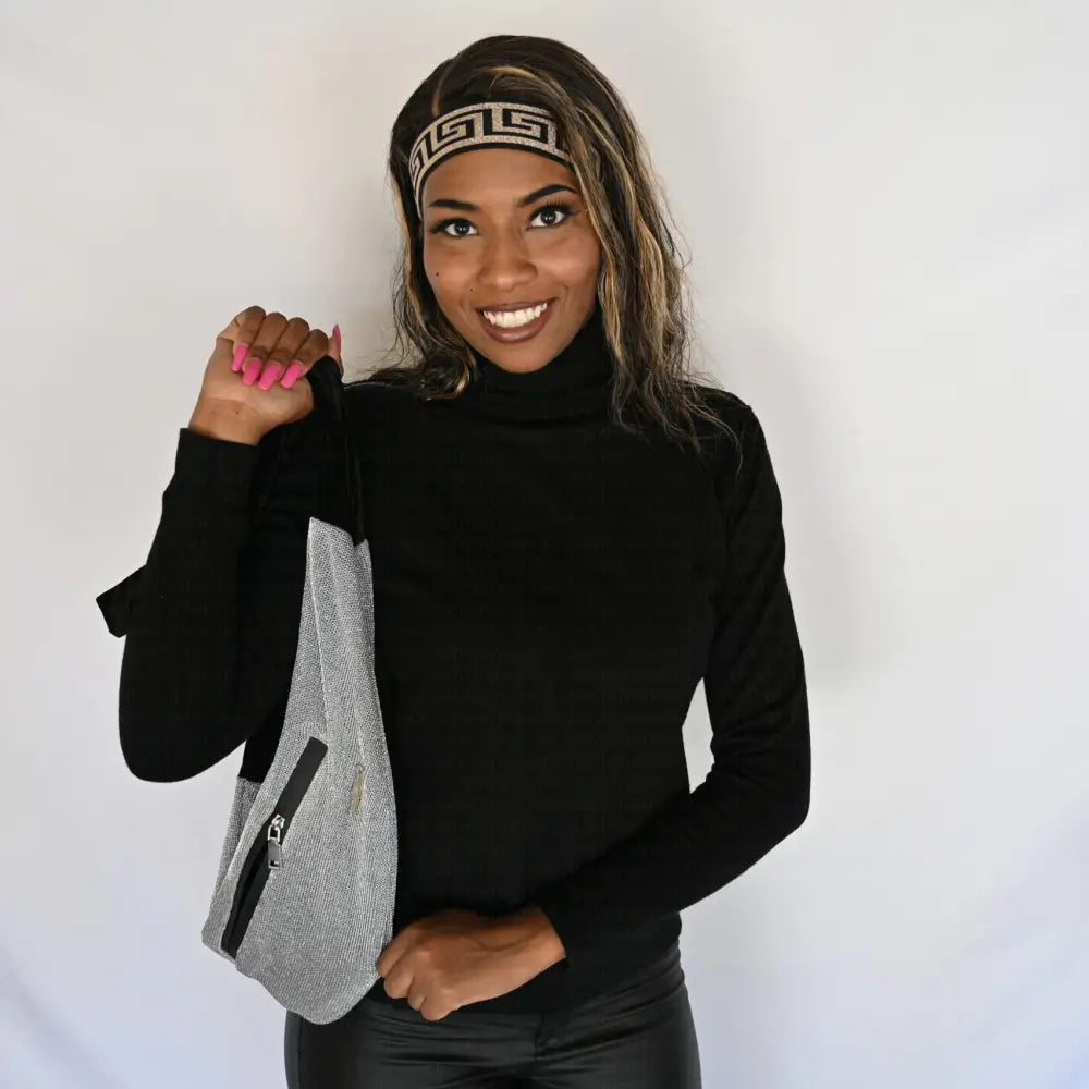 RM’s After Five Scarves in Slinky Silver Lurex Regular