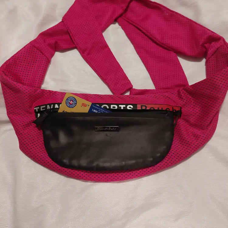 TennisSports Pouch in Fuchsia Mesh